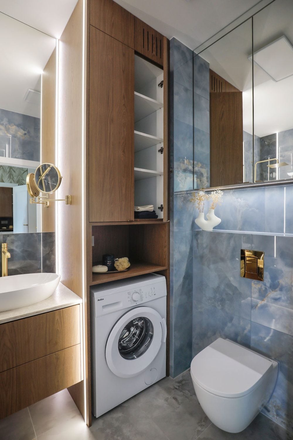 Ванная комната со стиральной машиной